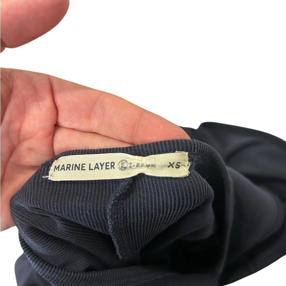 Marine Layer Lexi Rib Lounge Jumpsuit navy blue size XS loungewear oversized - Picture 4 of 12